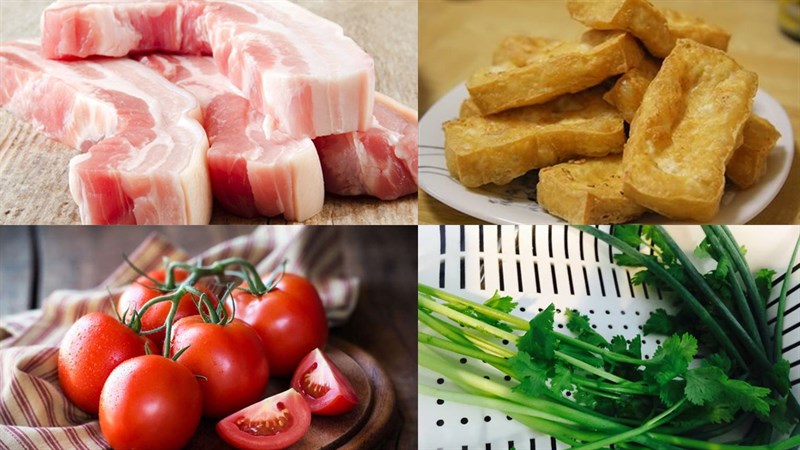 Bí quyết chọn nguyên liệu tươi thịt kho đậu phụ cà chua ngon