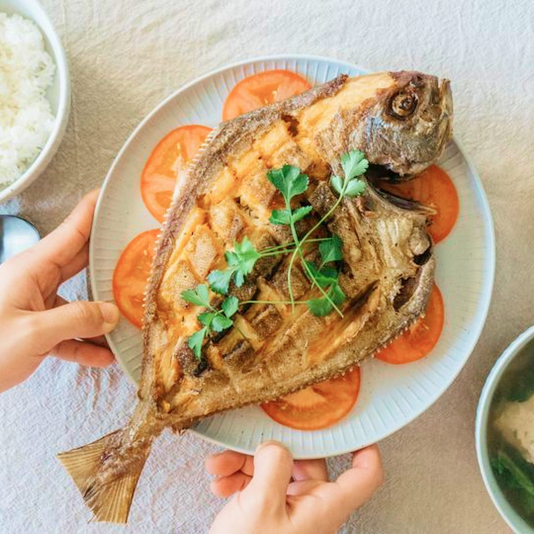 Cá chim chiên giòn