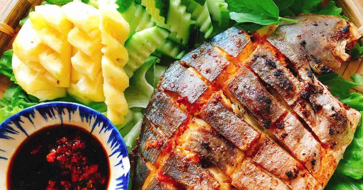 Cá chim nướng muối ớt
