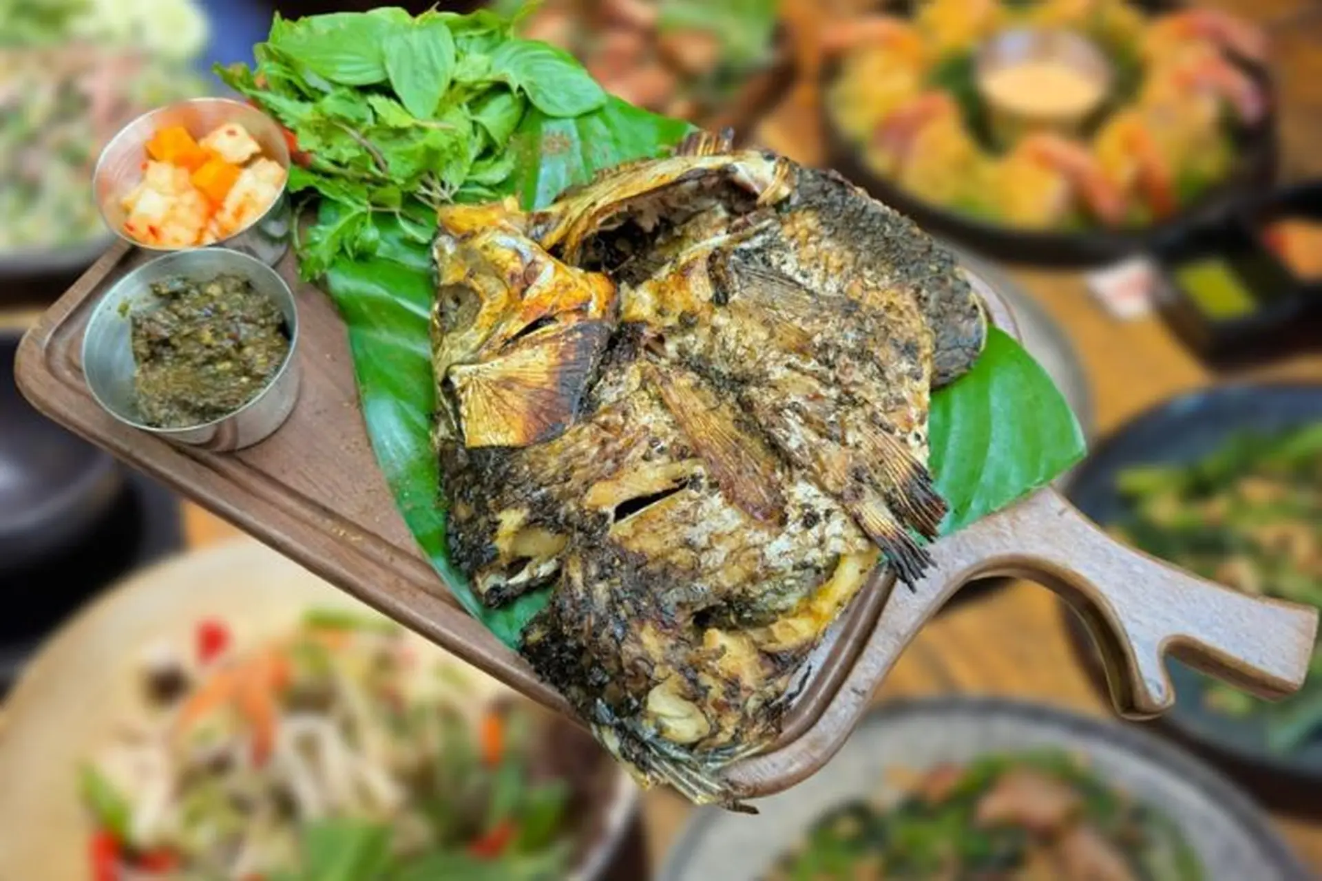 Cá nướng hạt dổi (pa đỉnh tộp)