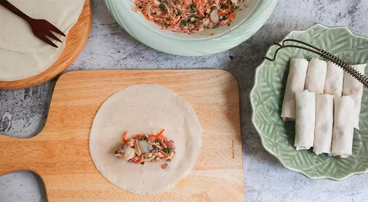 Cách cuốn chả giò