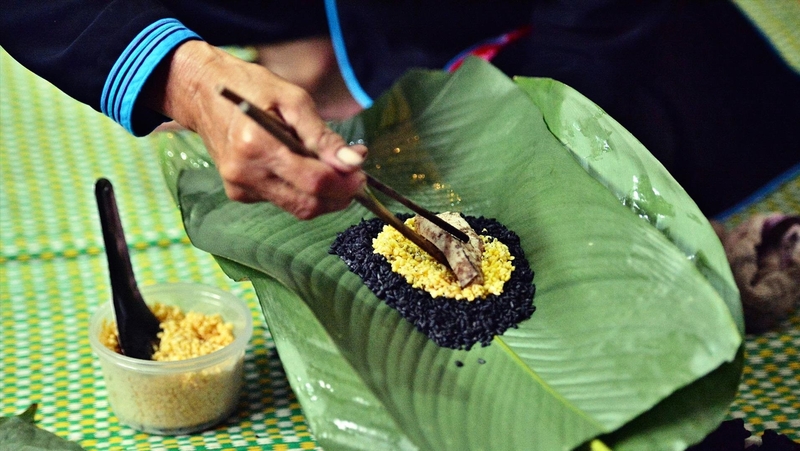 Cách làm bánh chưng đen