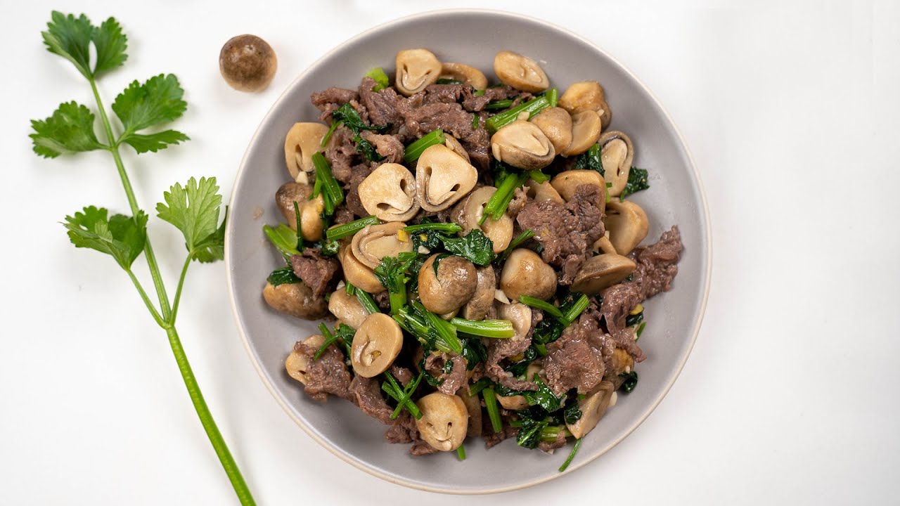 Cách làm món thịt trâu xào nấm