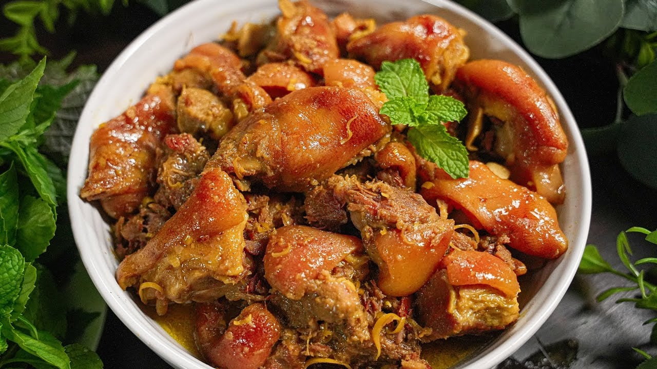 Cách nấu giả cầy từ chân giò lợn