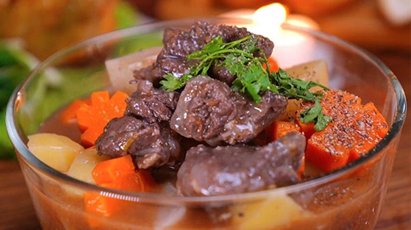 Cách nấu thịt trâu hầm đu đủ