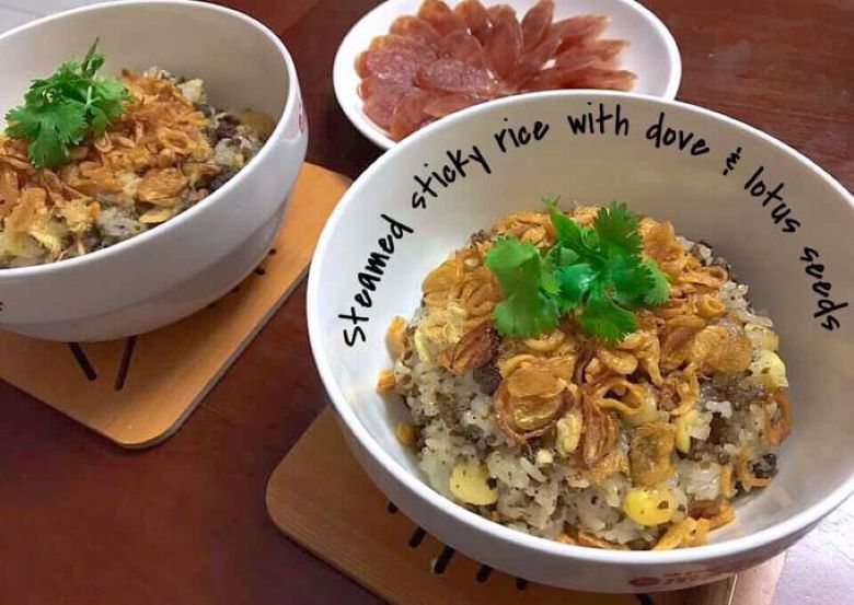 Cách trình bày và thưởng thức món xôi thịt băm