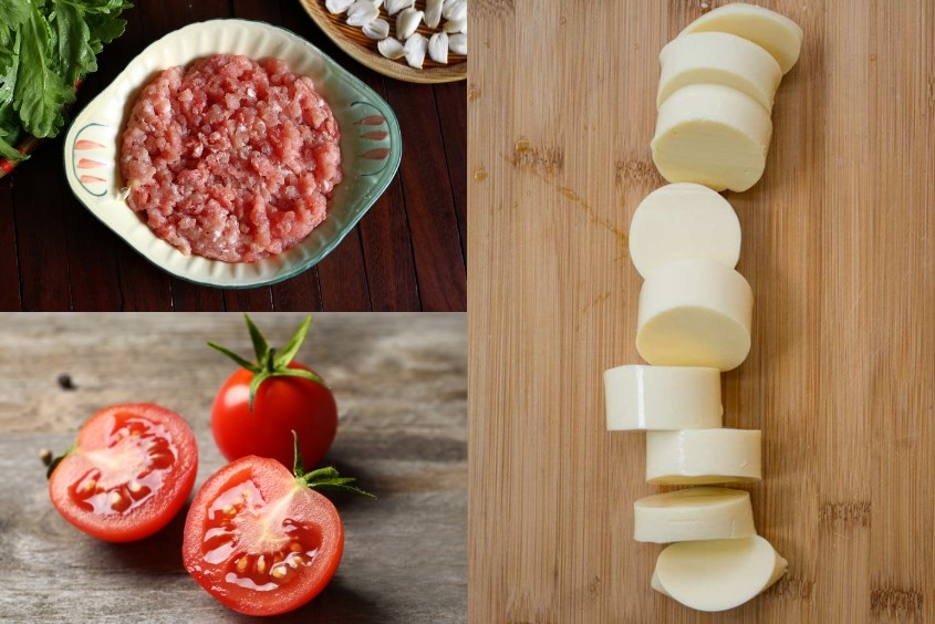 Cháo thịt heo cà chua