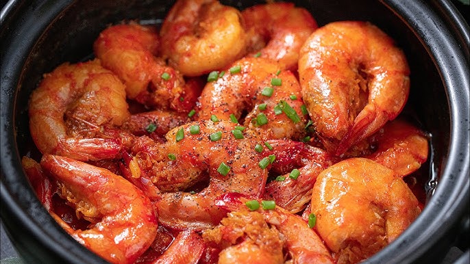 Tôm kho tàu không cần nước dừa