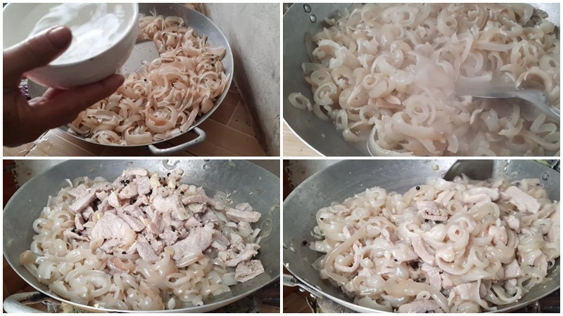 Kỹ thuật xào và trộn nguyên liệu