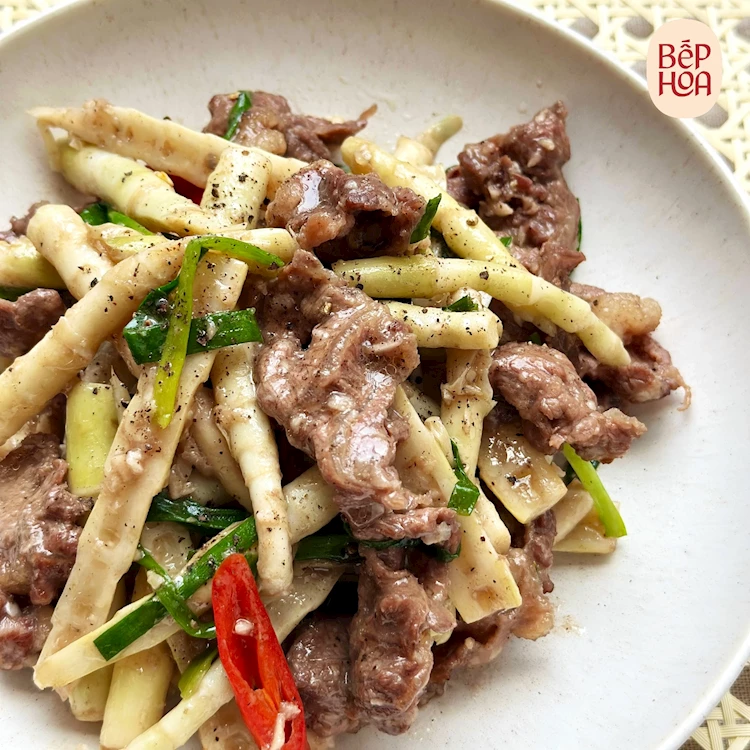 Lợi ích của món thịt bò xào măng trúc