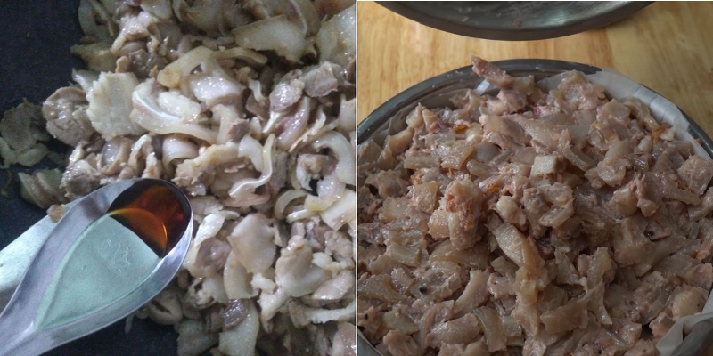 Nguyên liệu đặc biệt cho chả gân tai heo