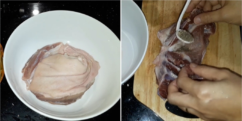 Nguyên liệu làm chân giò mộc nhĩ