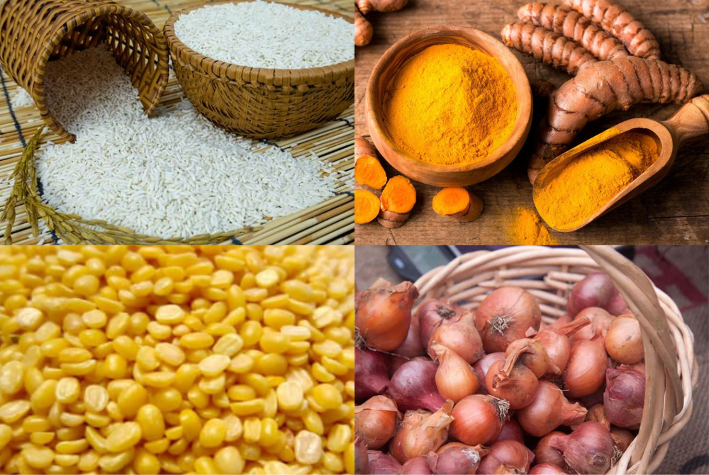 Nguyên liệu nấu xôi màu vàng từ nghệ thơm ngon