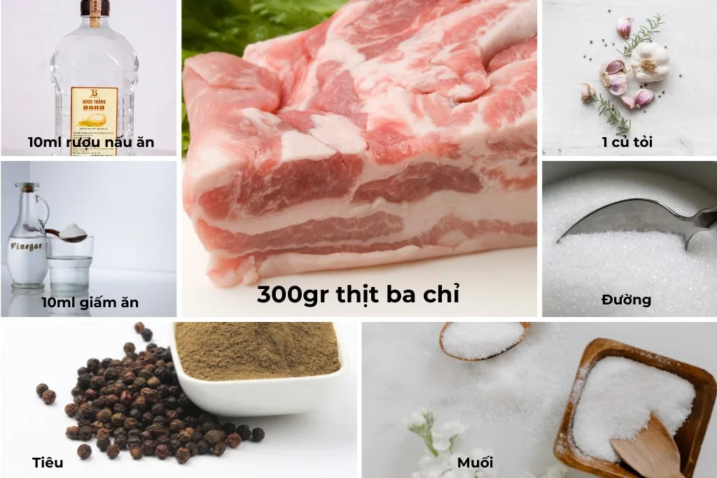 Nguyên liệu ướp thịt