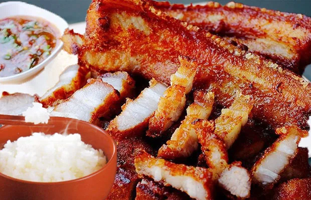 Thịt ba rọi chiên nước mắm tỏi ớt