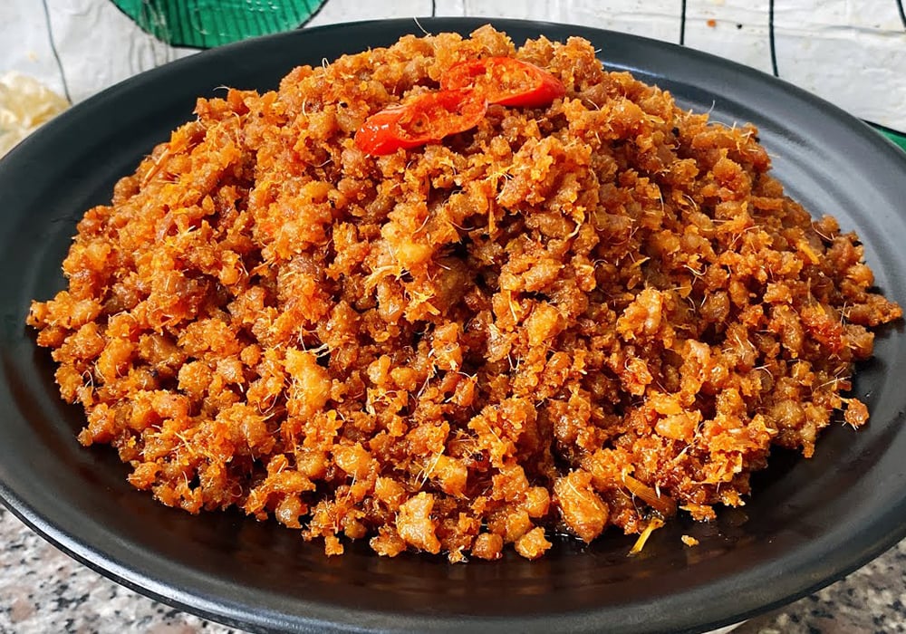 Thịt chưng mắm tép