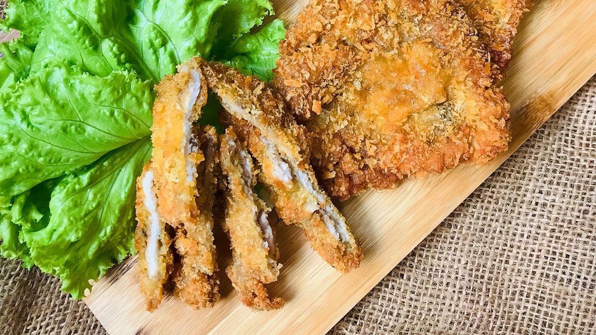 Thịt lợn đen chiên bột giòn