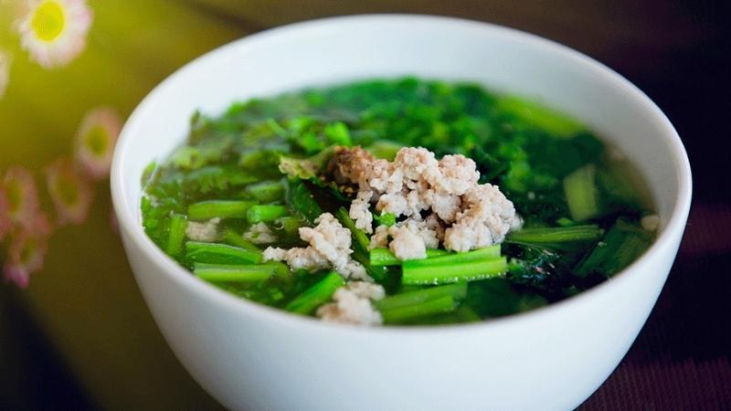 Thịt lợn nạc canh cải