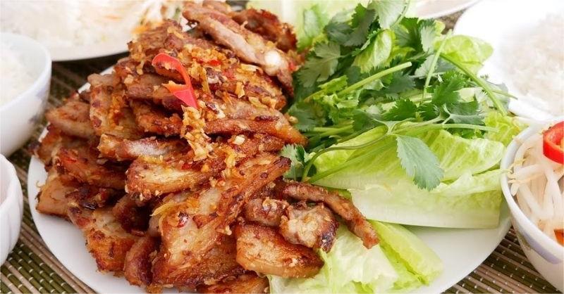 Thịt lợn rừng nướng muối ớt