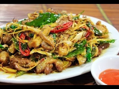 Thịt lợn rừng xào xả ớt