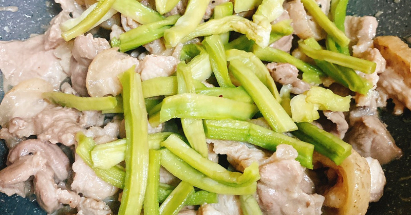 Thịt lợn xào rau tiến vua vừa ngon vừa bổ dưỡng