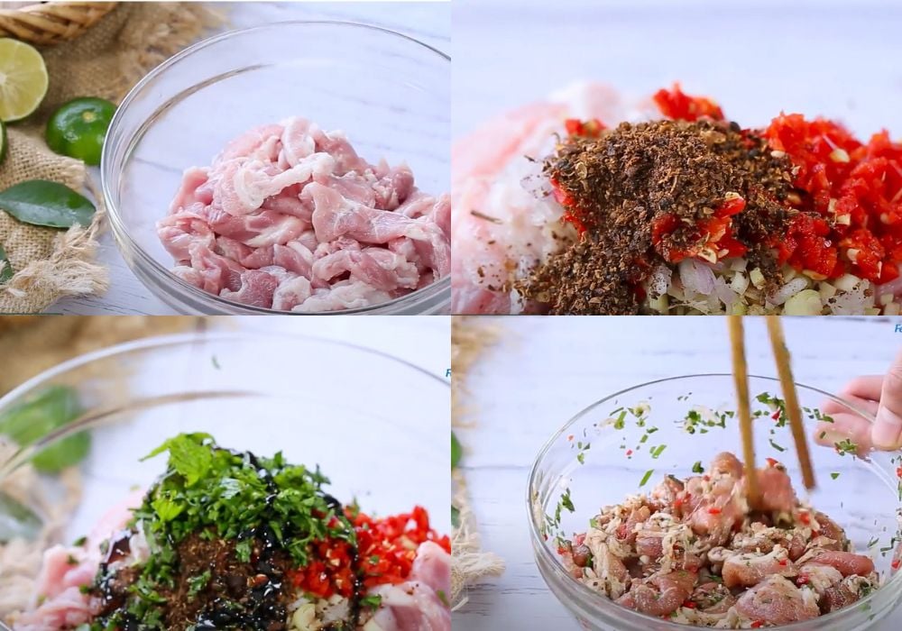 Ướp thịt nướng mắc khén hạt dổi hương vị Tây Bắc