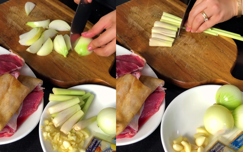 Chuẩn bị nguyên liệu