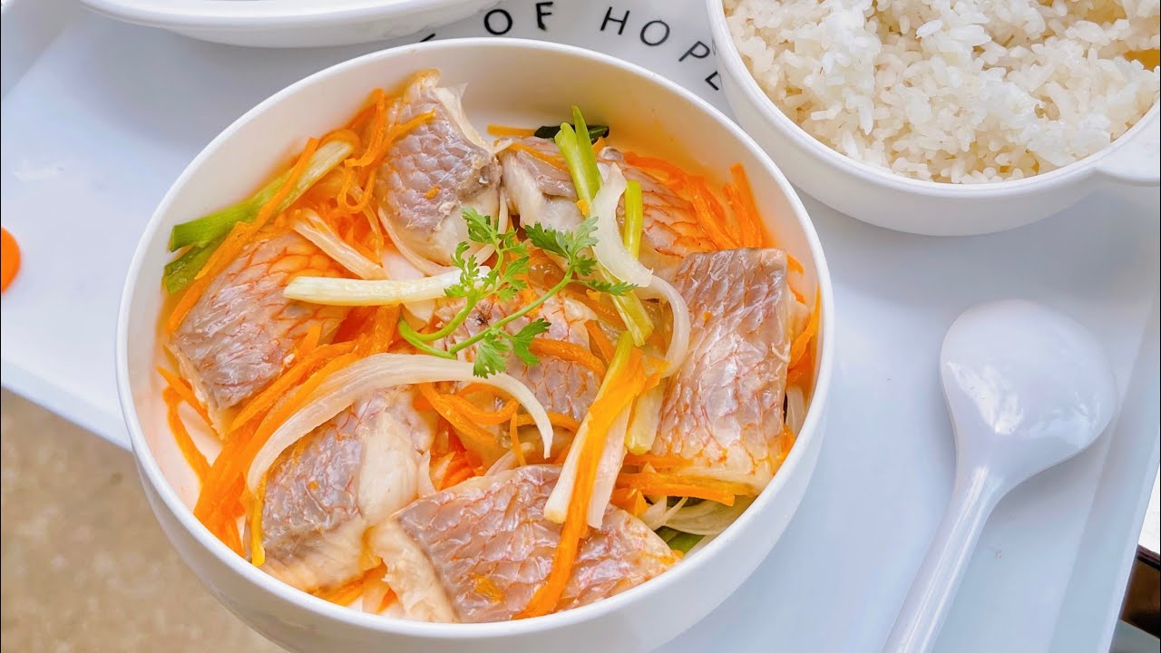 Cá hấp cho bé