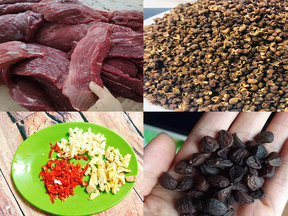 Cách ướp thịt trâu gác bếp