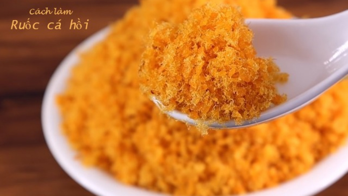 Công thức cách làm ruốc cá hồi thơm ngon tại nhà