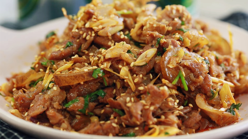 Một số lưu ý khi làm món bê xào sả ớt