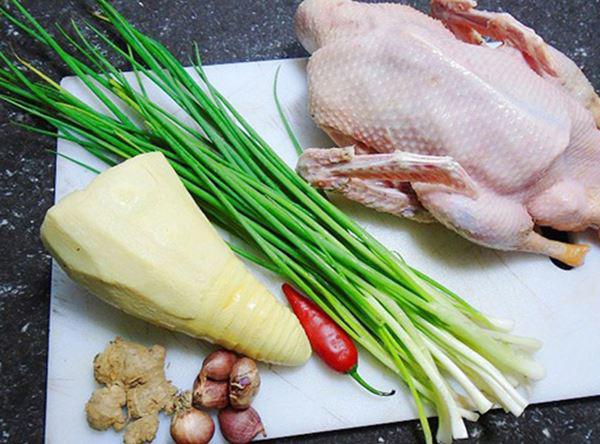 Nguyên liệu cần chuẩn bị nấu vịt kho măng