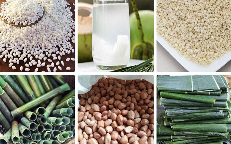 Nguyên liệu làm cơm lam
