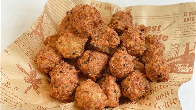 Thưởng thức món thịt băm chiên giòn