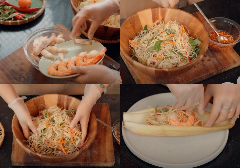 Trộn đều các nguyên liệu